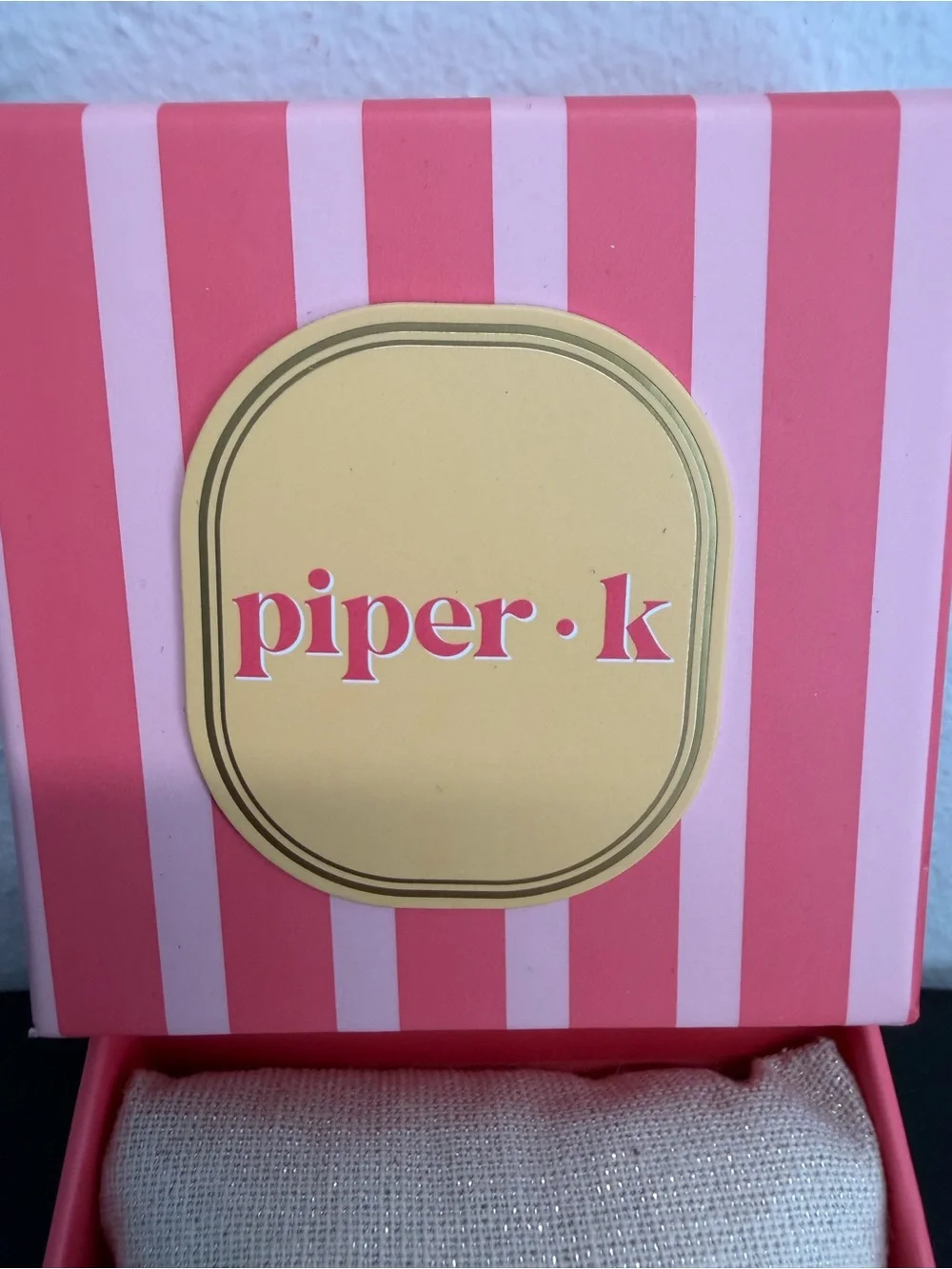 Piper K | Gold Tone Dice Rhinestone Stretch Bracelet ♠️✨